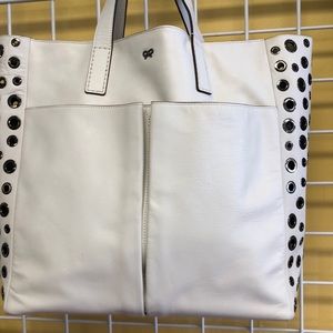 Anya Hindmarch London white handbag
